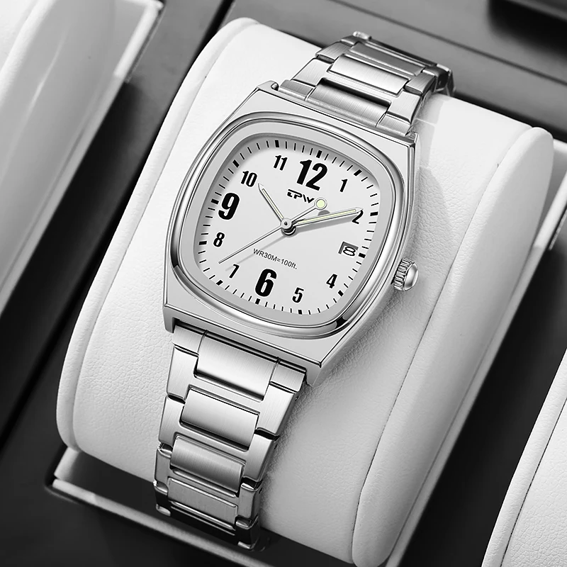 TPW Большой номер, легко читаемый светящийся циферблат и стрелки, минимализм, часы для женщин, корпус 1,299 дюйма с ремешком из нержавеющей стали
TPW Большой номер, легко читаемый светящийся циферблат и стрелки, минимализм, часы для женщин, корпус 1,299 дюйма с ремешком из нержавеющей стали