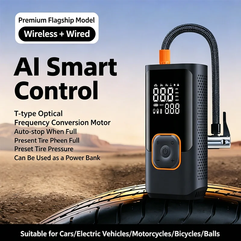 Wireless Car Motorcycle Bicycle Tire Inflator Air Compressor 150PSI Portable Electric Lcd Display Ball Air Pump Mini Tire Pump
Wireless Car Motorcycle Bicycle Tire Inflator Air Compressor 150PSI Portable Electric Lcd Display Ball Air Pump Mini Tire Pump