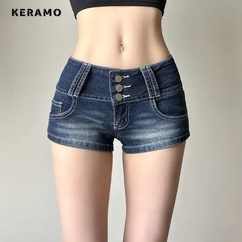 Women's Y2K E-Girl Sheath Hotsweet 2000S Blue Denim Shorts Sexy Slim Shoujo Harajuku Style High Waist Casual Street Jean Shorts
Women's Y2K E-Girl Sheath Hotsweet 2000S Blue Denim Shorts Sexy Slim Shoujo Harajuku Style High Waist Casual Street Jean Shorts