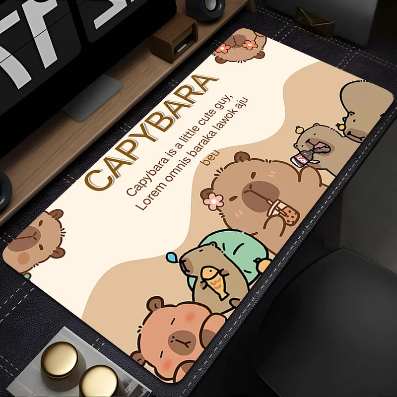 Capybara Mouse pad Kawaii computer accessories gamers large non-slip keyboard pad office desk pad PC carpet Anime Game Mousepad
Capybara Mouse pad Kawaii computer accessories gamers large non-slip keyboard pad office desk pad PC carpet Anime Game Mousepad