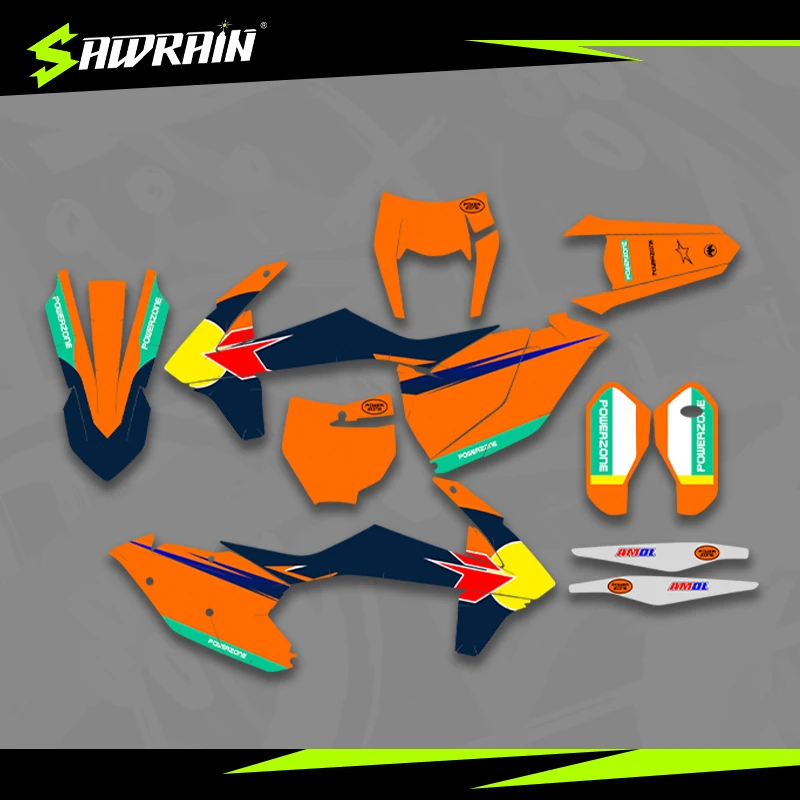 Sawrain Motorcycle Graphics Backgrounds Decal Stickers Kits for KTM EXC XCW SXF 16-18SXF 17-19EXC 009
Sawrain Motorcycle Graphics Backgrounds Decal Stickers Kits for KTM EXC XCW SXF 16-18SXF 17-19EXC 009