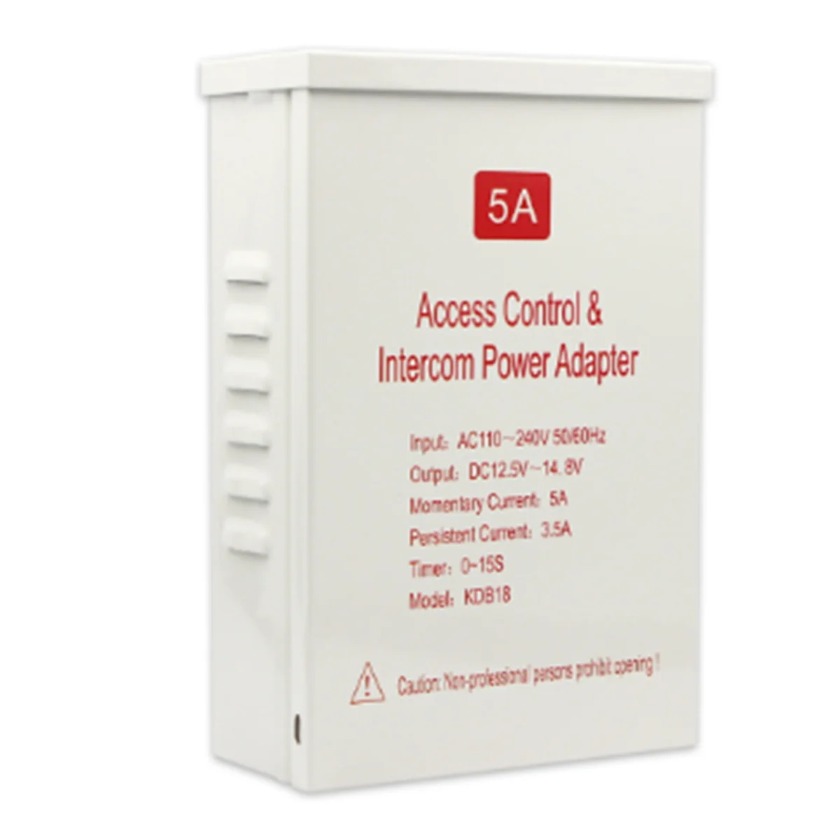 NEW Rainproof Access Control Power Supply Transformer DC 12V-15V 5A Door System Time Delay Adapter for Face Recognition Lock
NEW Rainproof Access Control Power Supply Transformer DC 12V-15V 5A Door System Time Delay Adapter for Face Recognition Lock