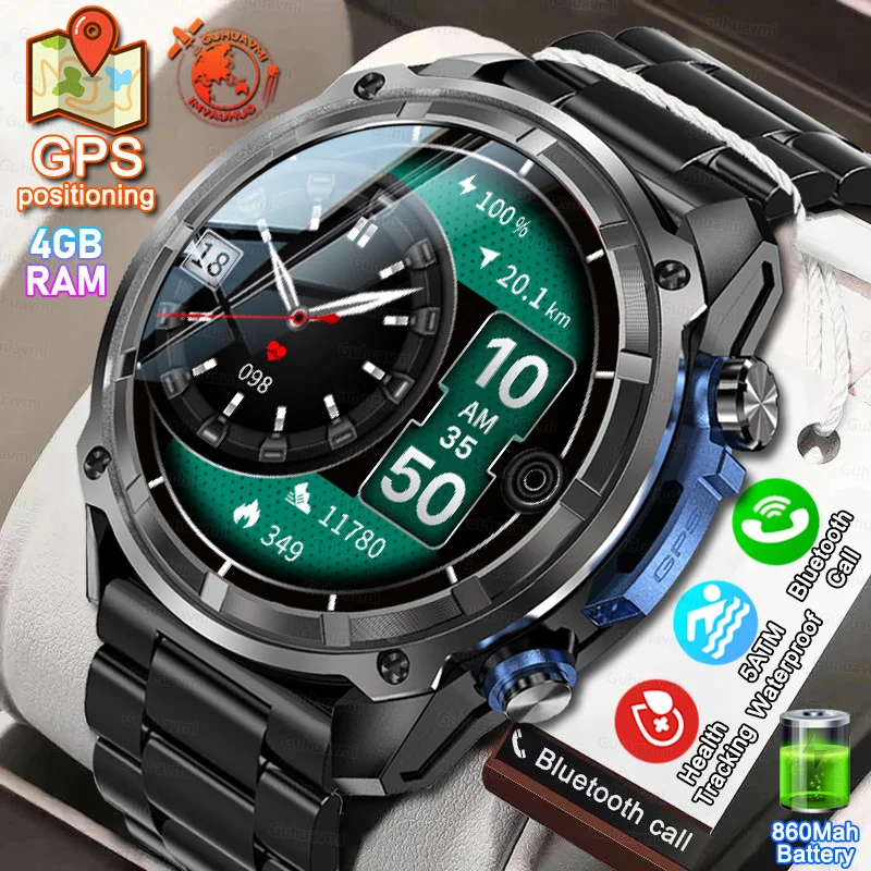 Outdoor Sports GPS Smart Watch 5ATM Swim Watches Corning Gorilla Glass 4GB Memory Music GPS Map Smartwatch For man android iOS
Outdoor Sports GPS Smart Watch 5ATM Swim Watches Corning Gorilla Glass 4GB Memory Music GPS Map Smartwatch For man android iOS
