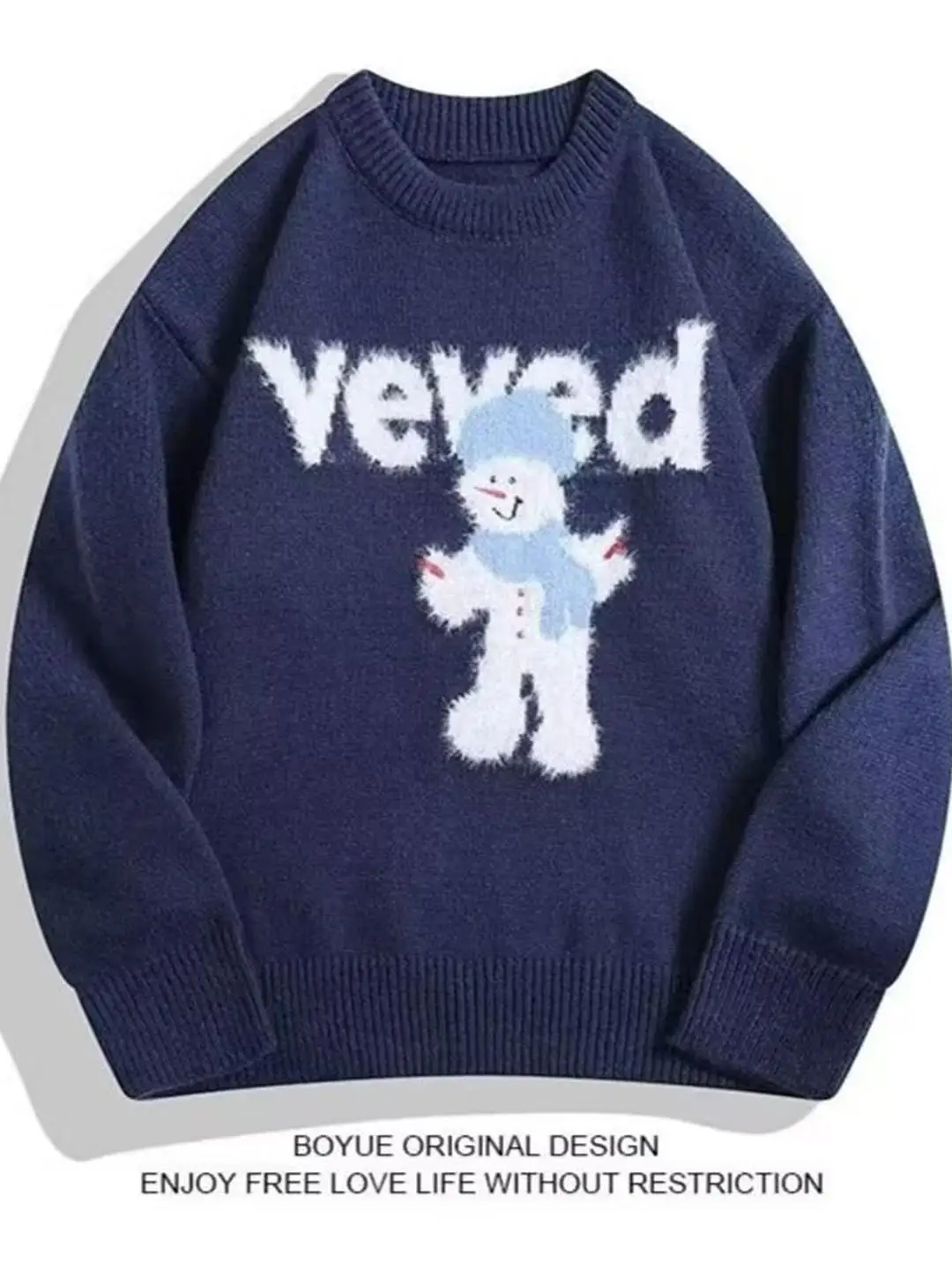 American Sle round Ne Knitwear Casual Cisas Doll Lazy Sle Men Women Autumn Winter New Warm Top Cartoon Pattern
American Sle round Ne Knitwear Casual Cisas Doll Lazy Sle Men Women Autumn Winter New Warm Top Cartoon Pattern