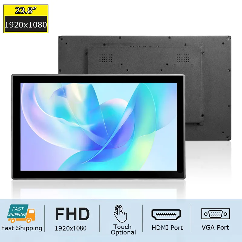 23.8 Inch Widescreen Industrial Grade PCAP Touch Screen Monitor 1080P Waterproof Open Frame VGA for HDMI USB 1920x1080
23.8 Inch Widescreen Industrial Grade PCAP Touch Screen Monitor 1080P Waterproof Open Frame VGA for HDMI USB 1920x1080
