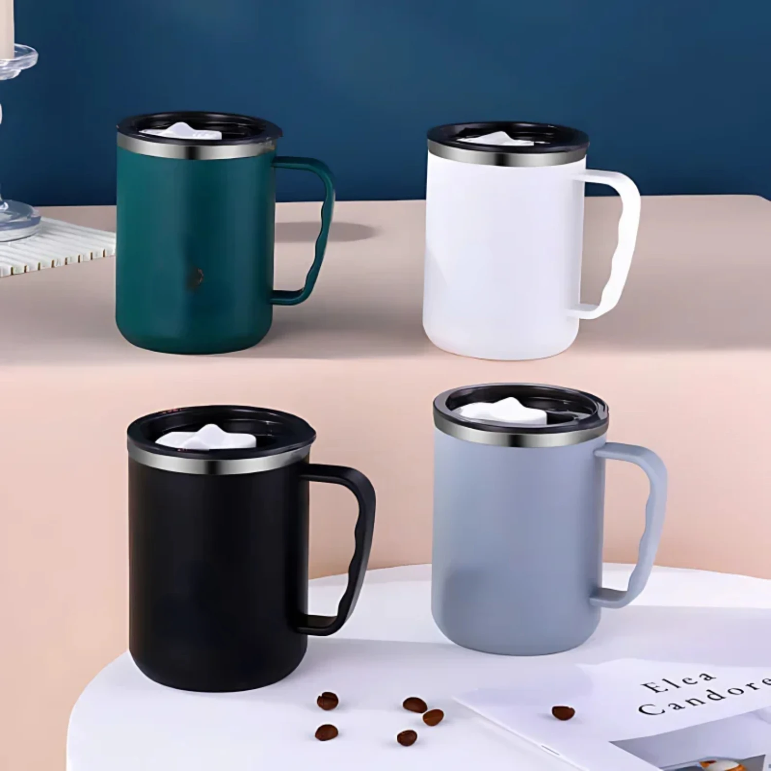 304 Stainless Steel Coffee Cup Mug with Lid Insulated Coffee Mug Double Wall Coffee Tumbler with Handle Heat-resistant Drinkware
304 Stainless Steel Coffee Cup Mug with Lid Insulated Coffee Mug Double Wall Coffee Tumbler with Handle Heat-resistant Drinkware