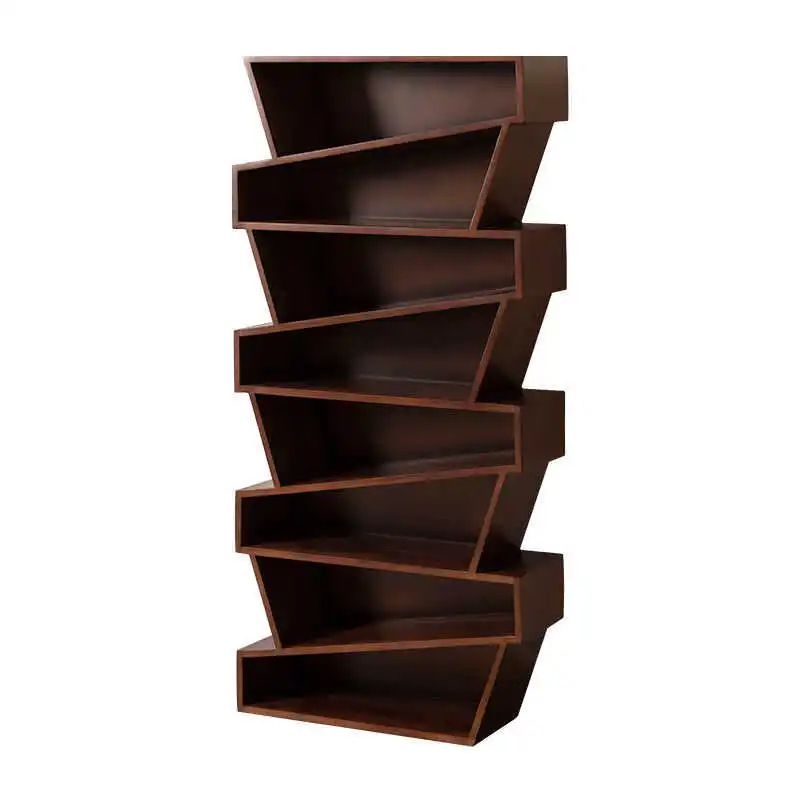 Solid wood personalized bookcase shelf, home creative floor storage rack
Solid wood personalized bookcase shelf, home creative floor storage rack