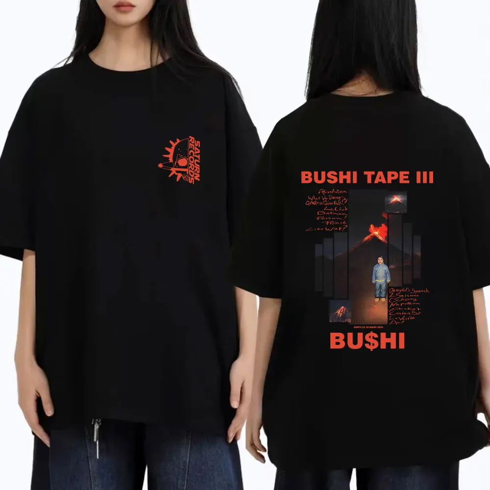 Rapper Bushi Bushi Tape 3 Album Graphic T-shirt Men Women Hip Hop Pop Music Tshirt Tops Male Vintage Casual Oversized T Shirts
Rapper Bushi Bushi Tape 3 Album Graphic T-shirt Men Women Hip Hop Pop Music Tshirt Tops Male Vintage Casual Oversized T Shirts