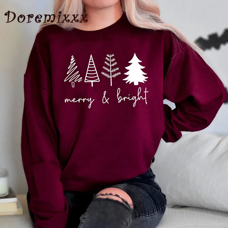 Christmas Tree Sweatshirt 2022 Women Autumn Merry & Bright Fashion Streetwear Pullovers Femme Casual Sweatshirts Cotton Tops
Christmas Tree Sweatshirt 2022 Women Autumn Merry & Bright Fashion Streetwear Pullovers Femme Casual Sweatshirts Cotton Tops