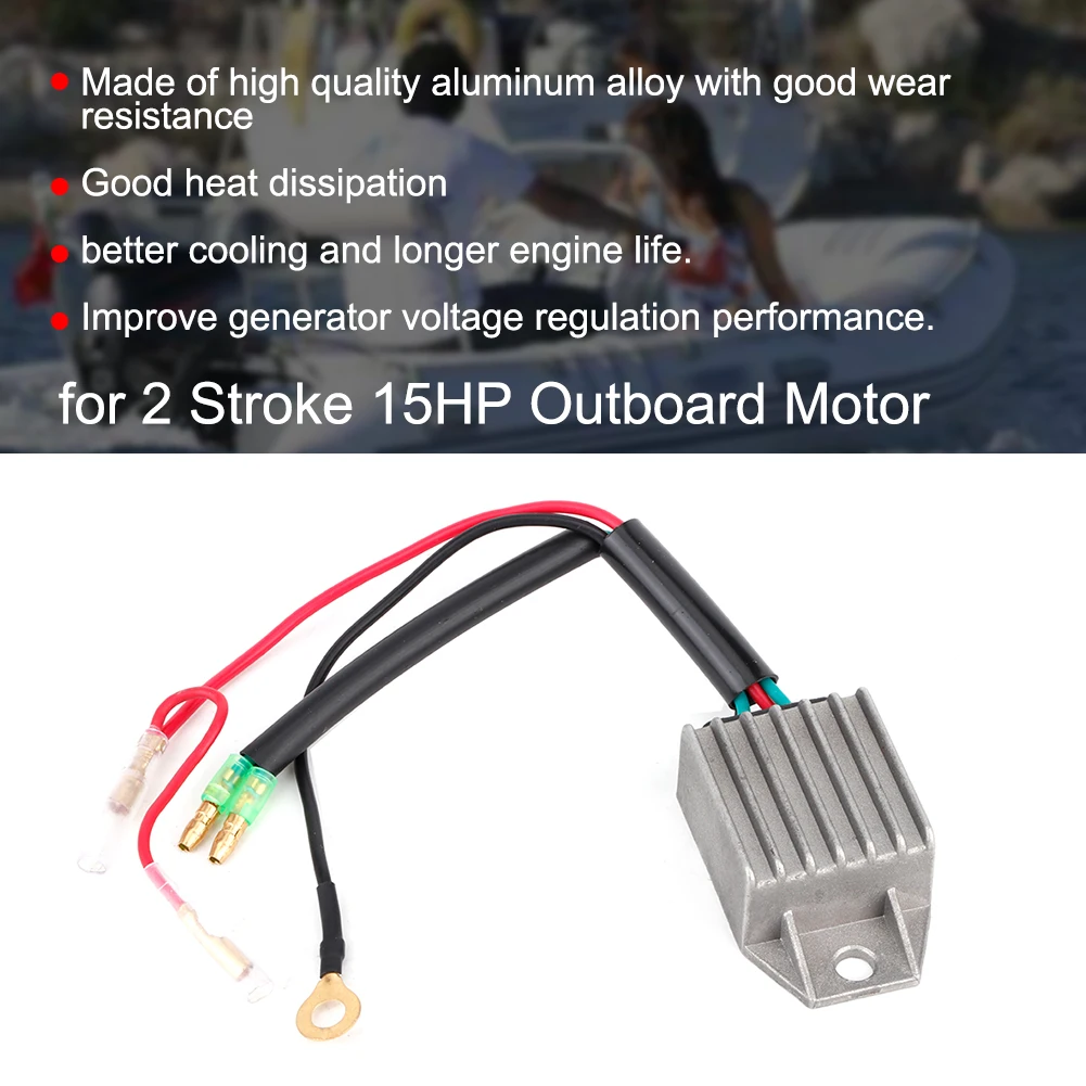1PC Aluminum Alloy Voltage Regulator Rectifier for 2 Stroke 15HP Outboard Motor
1PC Aluminum Alloy Voltage Regulator Rectifier for 2 Stroke 15HP Outboard Motor