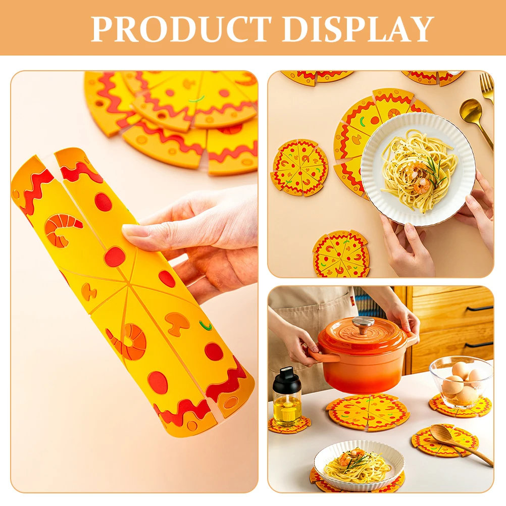 Creative Silicone Pizza Pattern Heat Resistant Anti Scald Dining Mat Insulation Pad Reusable Pot Holder Kitchen Hot Dish
Creative Silicone Pizza Pattern Heat Resistant Anti Scald Dining Mat Insulation Pad Reusable Pot Holder Kitchen Hot Dish
