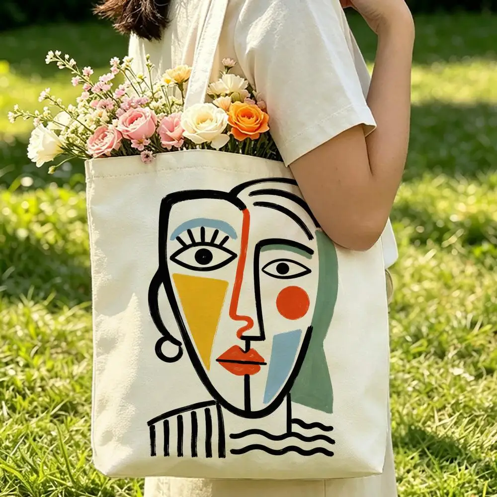 Picasso Exhibition The Kiss Art Storage Bags Canvas Double-Sided Print Women Large Tote Bag Durable Beach Picnic Foldable Gift
Picasso Exhibition The Kiss Art Storage Bags Canvas Double-Sided Print Women Large Tote Bag Durable Beach Picnic Foldable Gift