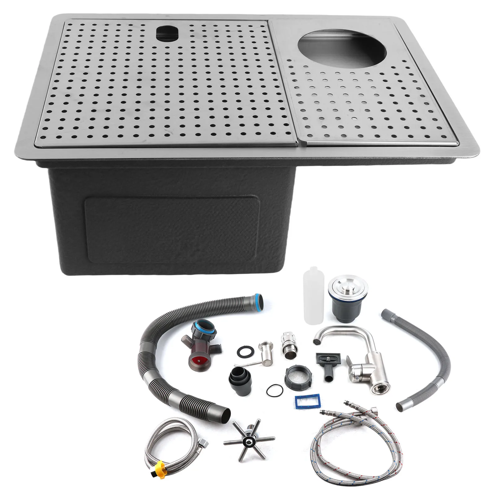 Hidden Bar Kitchen Sink White Folding Faucet Cup Washer Mini Single Bowl Basin Stainless Steel Soap Dispenser Accessories
Hidden Bar Kitchen Sink White Folding Faucet Cup Washer Mini Single Bowl Basin Stainless Steel Soap Dispenser Accessories