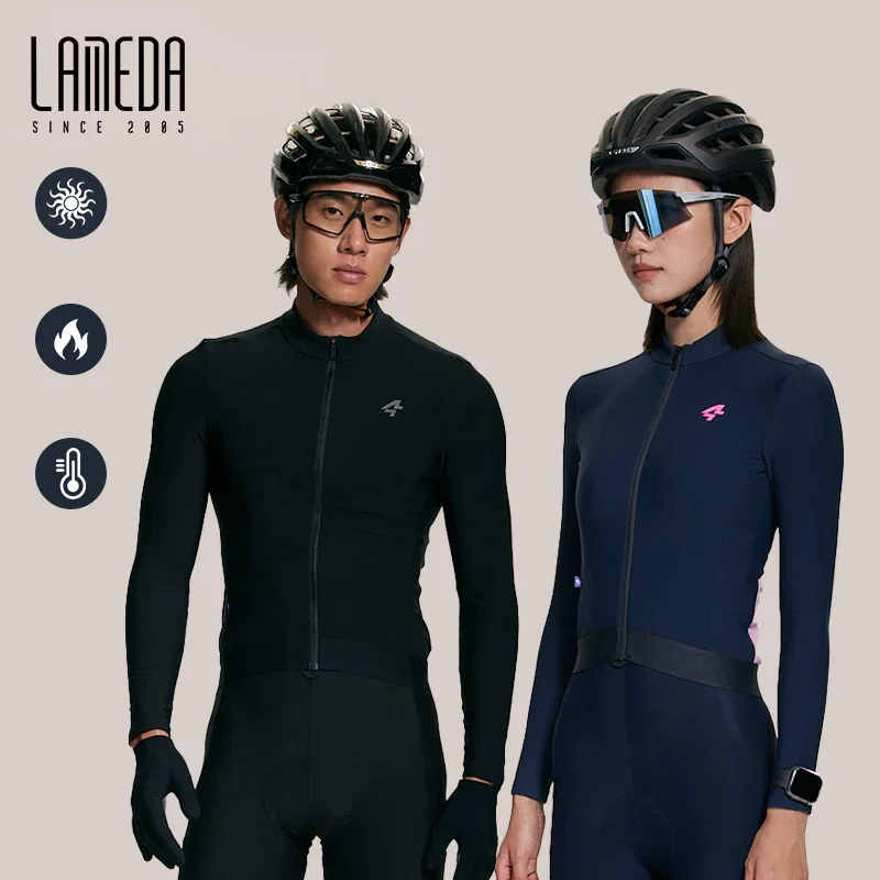 LAMEDA Autumn/Winter Fleece Cycling Jersey Warm High-Elasticity Unisex Thermal Jacket for Men Women 5-15°C Riding Outdoor Sport
LAMEDA Autumn/Winter Fleece Cycling Jersey Warm High-Elasticity Unisex Thermal Jacket for Men Women 5-15°C Riding Outdoor Sport