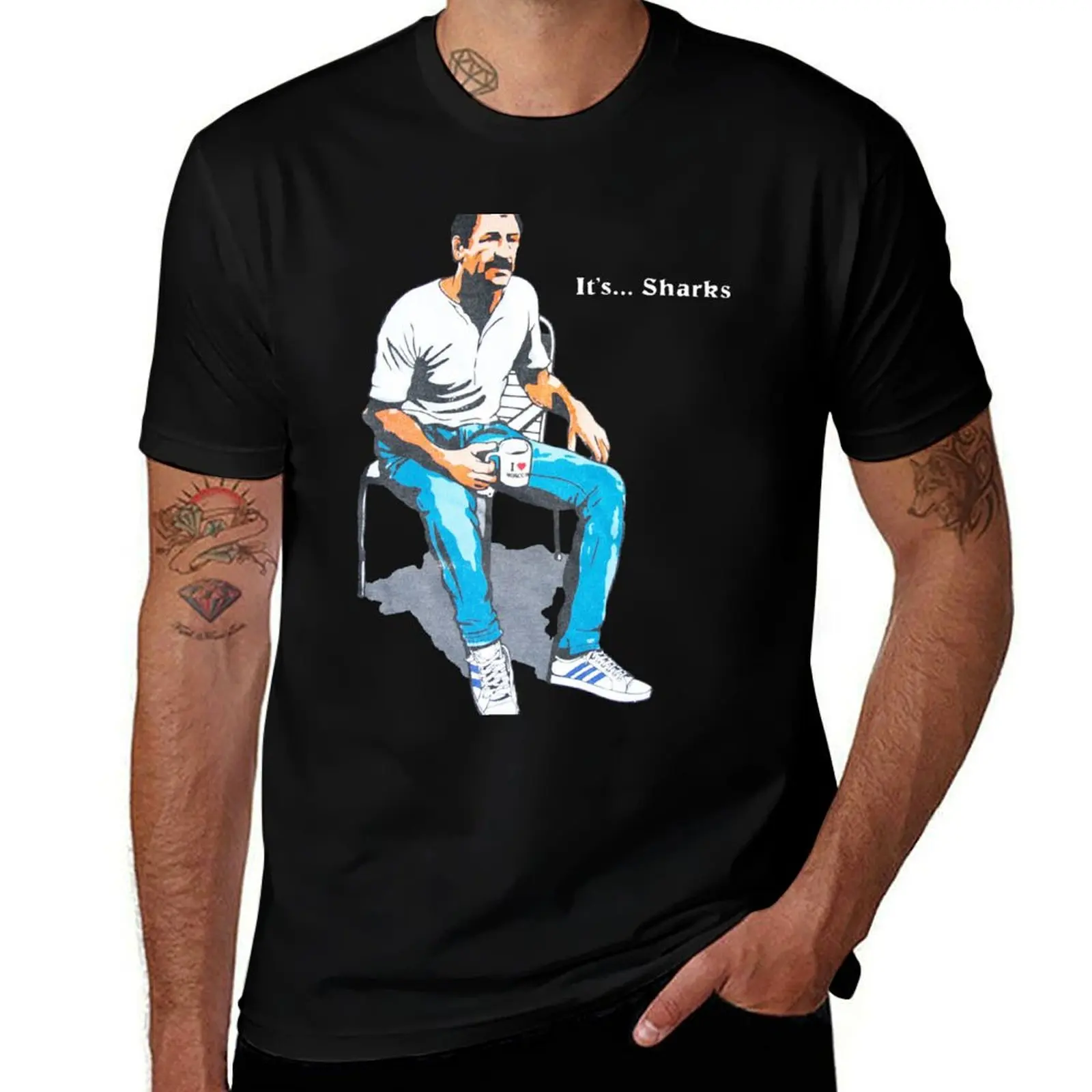 Paul Sykes - Its Sharks T-Shirt Art Pattern Printed Casual Top
Paul Sykes - Its Sharks T-Shirt Art Pattern Printed Casual Top