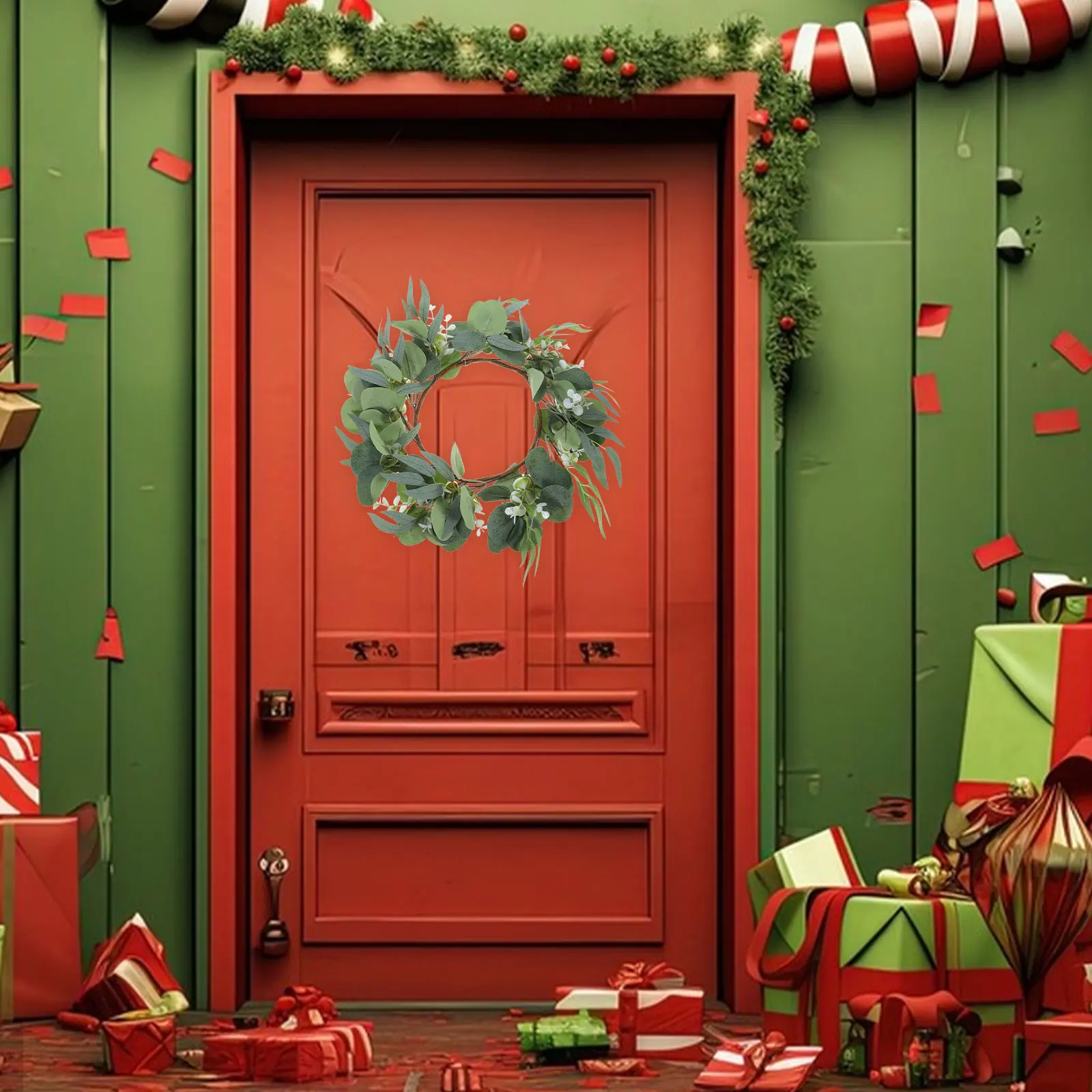 Simulated Wreath 30CM Eucalyptus Leaf Decoration Front Door Indoor Farmhouse Hanging Wall Decor Summer Autumn Special
Simulated Wreath 30CM Eucalyptus Leaf Decoration Front Door Indoor Farmhouse Hanging Wall Decor Summer Autumn Special