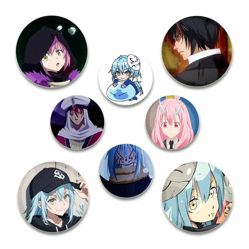 That Time I Got Reincarnated As A Slime Anime Cartoon Character Badge Lapel Pins Round Brooches for Backpack Accessories Gifts
That Time I Got Reincarnated As A Slime Anime Cartoon Character Badge Lapel Pins Round Brooches for Backpack Accessories Gifts