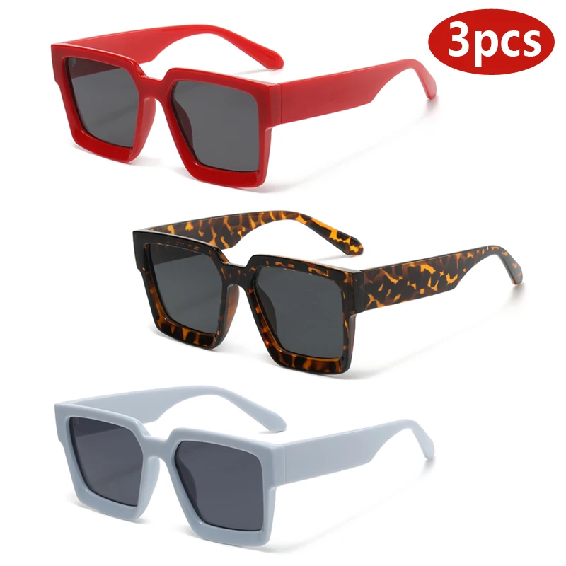3pcs Square Outdoor Sports Sunglasses Men Women Fashion Brand Designer Sun Glasses Unisex Ins Popular Shades Eyewear UV400
3pcs Square Outdoor Sports Sunglasses Men Women Fashion Brand Designer Sun Glasses Unisex Ins Popular Shades Eyewear UV400 