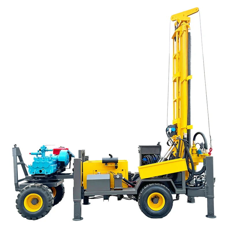 Индивидуальная установка для бурения скважин на воду 350 м, гусеничная буровая установка для бурения скважин на воду с воздушным компрессором 
Индивидуальная установка для бурения скважин на воду 350 м, гусеничная буровая установка для бурения скважин на воду с воздушным компрессором