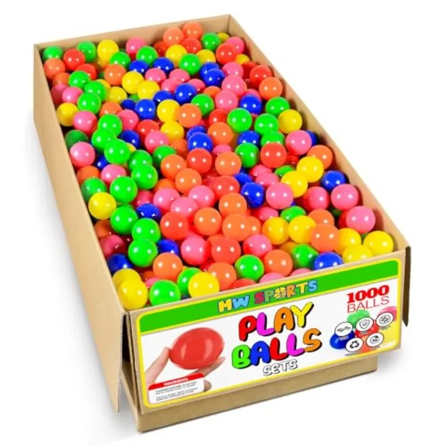 Ball Pit Balls for and Toddlers, Plastic Crush Proof, Phthalate and BPA Free, in Carton, Assorted Colors 1000 Balls
Ball Pit Balls for and Toddlers, Plastic Crush Proof, Phthalate and BPA Free, in Carton, Assorted Colors 1000 Balls