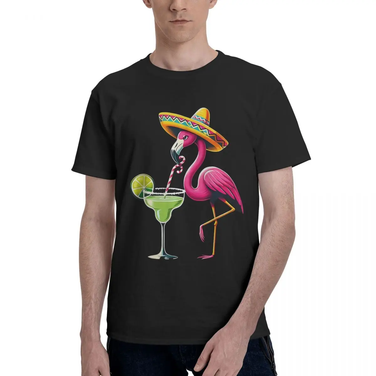Flamingo Drinking Margarita Mexican Poncho Cinco De Mayo 100% Cotton Casual Breathable Confortable Manga Funny T-Shirt For Men
Flamingo Drinking Margarita Mexican Poncho Cinco De Mayo 100% Cotton Casual Breathable Confortable Manga Funny T-Shirt For Men