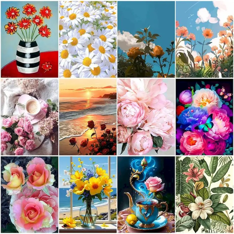 RUOPOTY Paint By Numbers Art Supplies Adult Coloring Flowers Paintings On Number Acrylic Paints On Canvas Aesthetic Room Decor
RUOPOTY Paint By Numbers Art Supplies Adult Coloring Flowers Paintings On Number Acrylic Paints On Canvas Aesthetic Room Decor