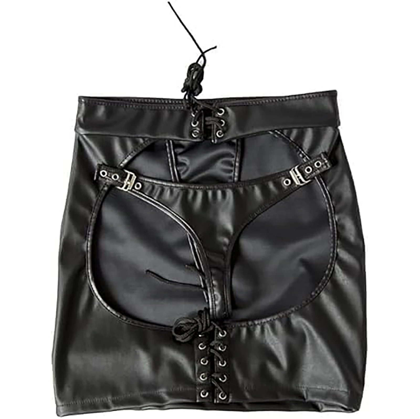 Women Leather Skirt Exposed Butt Skirt Patent Leather Butt Lifter Short Buttocks Sexy Lingerie Clubwear Party
Women Leather Skirt Exposed Butt Skirt Patent Leather Butt Lifter Short Buttocks Sexy Lingerie Clubwear Party