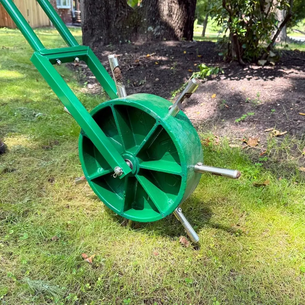 Manual Core Lawn Aerator with Hollow Tines - Heavy-Duty 38.8lb Wheel Aeration Tool
Manual Core Lawn Aerator with Hollow Tines - Heavy-Duty 38.8lb Wheel Aeration Tool