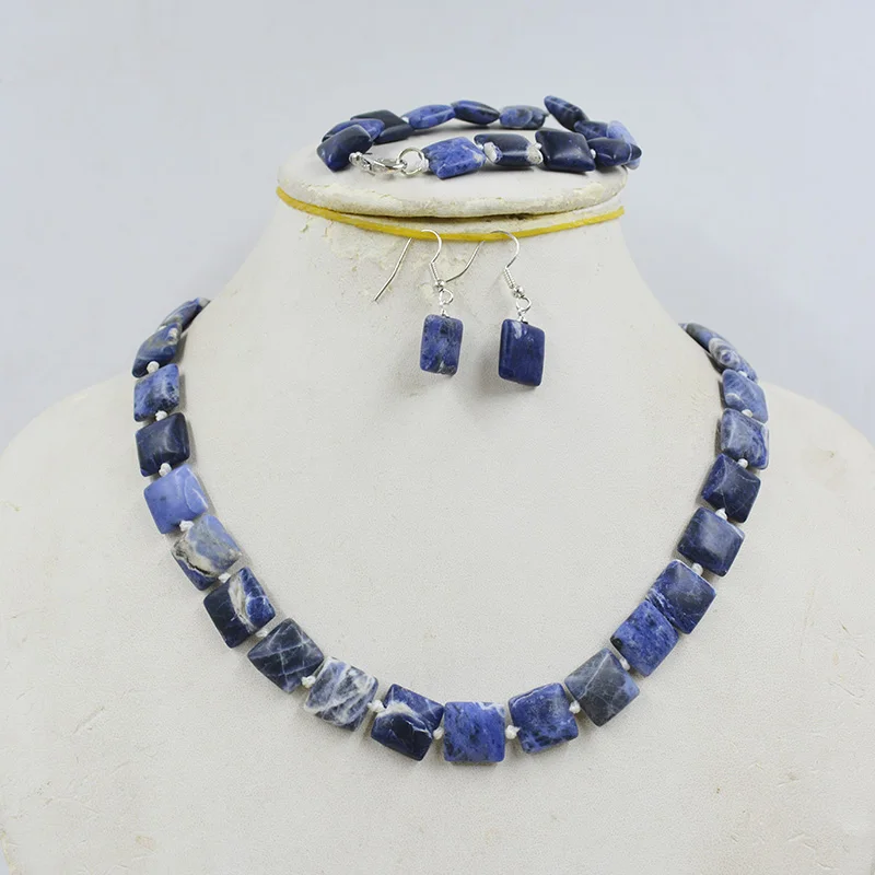 12MM Square Natural Semi-precious Stone Necklace 43CM Bracelet 19CM Earrings suit
12MM Square Natural Semi-precious Stone Necklace 43CM Bracelet 19CM Earrings suit