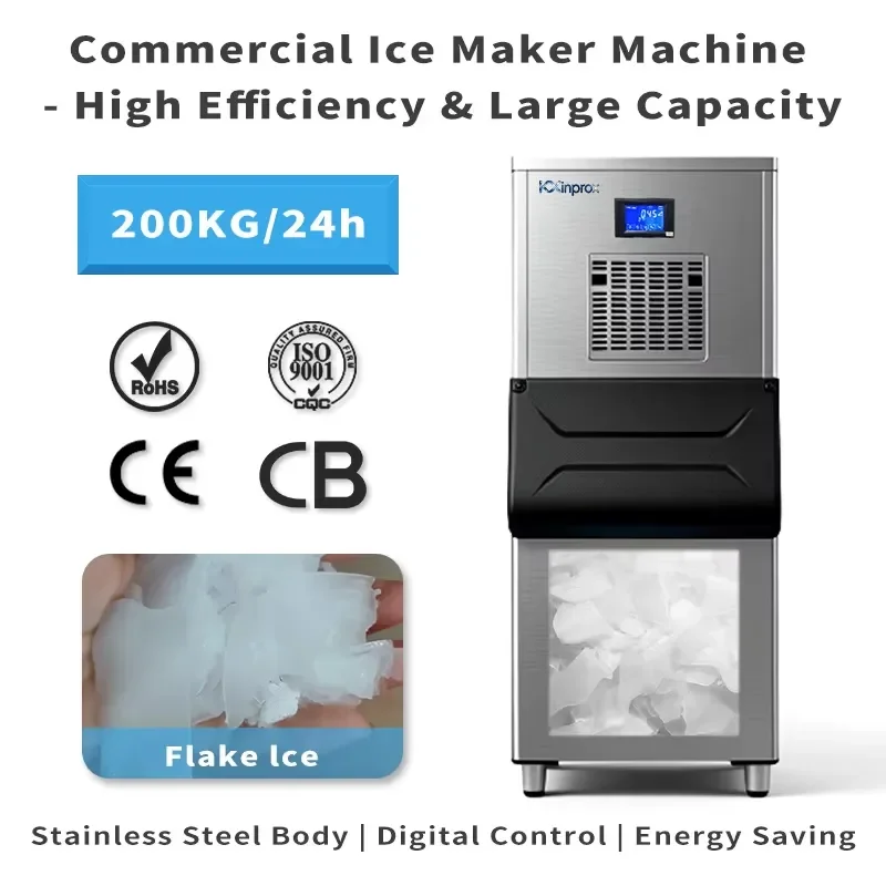 Commercial Flake Ice Machine Stainless Steel High Capacity 200kg-1000kg Ice Production with Compressor Energy Saving
Commercial Flake Ice Machine Stainless Steel High Capacity 200kg-1000kg Ice Production with Compressor Energy Saving