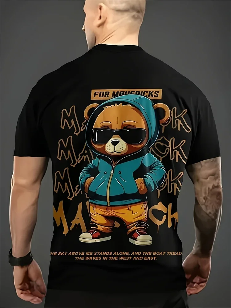 Men's T Shirt Funny 3D Little Bear Print Top Street Trend Harajuku Oversized T-shirt Casual O-neck Pullover Fashion Men Clothing
Men's T Shirt Funny 3D Little Bear Print Top Street Trend Harajuku Oversized T-shirt Casual O-neck Pullover Fashion Men Clothing