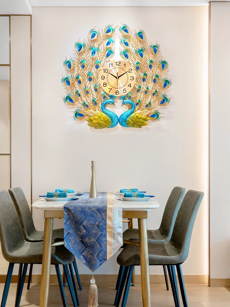 Large Peacock Wall Clock Living Room Modern Simple Home European Style Clock Phoenix Creative Clock Wall Watch Metal
Large Peacock Wall Clock Living Room Modern Simple Home European Style Clock Phoenix Creative Clock Wall Watch Metal