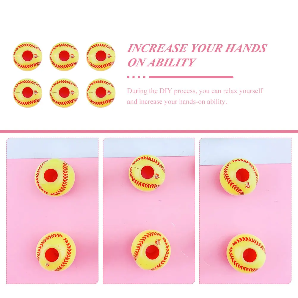 200 шт. желтые бейсбольные акриловые бусины-разделители, прочные бусины для самостоятельного изготовления ювелирных изделий, ожерелье, браслет, принадлежности для рукоделия, принадлежности для рукоделия 
200 шт. желтые бейсбольные акриловые бусины-разделители, прочные бусины для самостоятельного изготовления ювелирных изделий, ожерелье, браслет, принадлежности для рукоделия, принадлежности для рукоделия