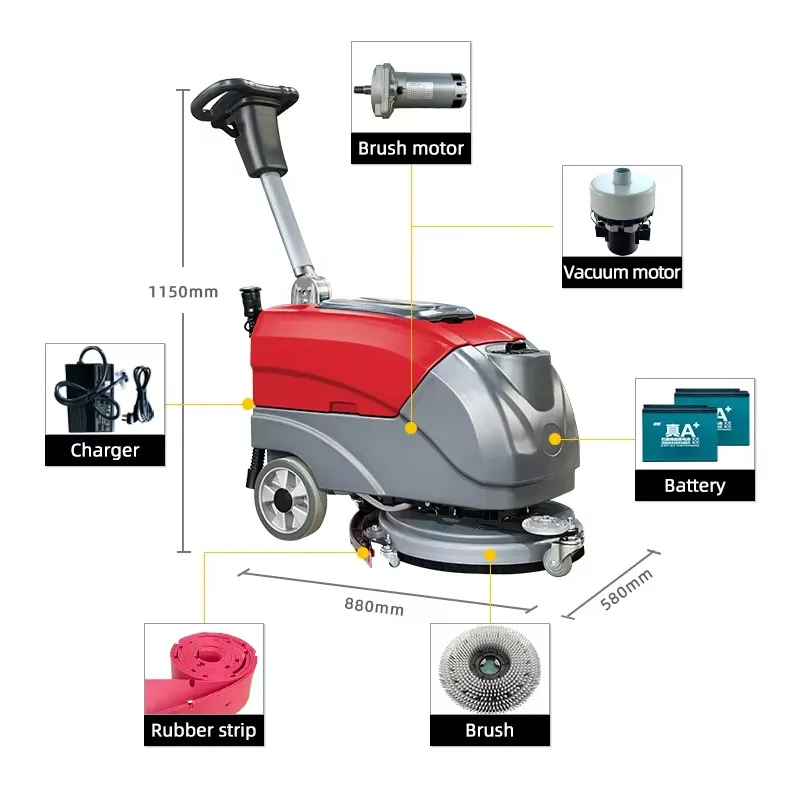 Commercial New Hand Push Floor Sweeper Electric Tile Floor Scrubber Cleaning Machine Washing For Supermarket
Commercial New Hand Push Floor Sweeper Electric Tile Floor Scrubber Cleaning Machine Washing For Supermarket
