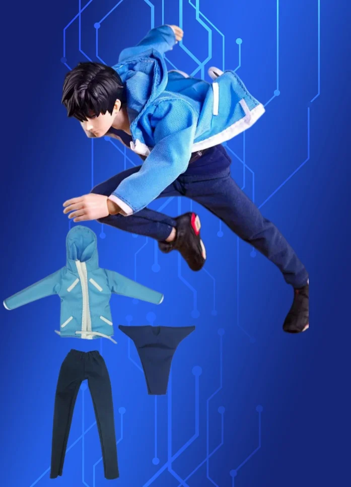 【Clothing Set】Handmade 1/12 Scale Blue Hooded Jacket Navy Blue Vest Pants Clothing Set Fit 6inchs vtoys Action Figure Body
【Clothing Set】Handmade 1/12 Scale Blue Hooded Jacket Navy Blue Vest Pants Clothing Set Fit 6inchs vtoys Action Figure Body