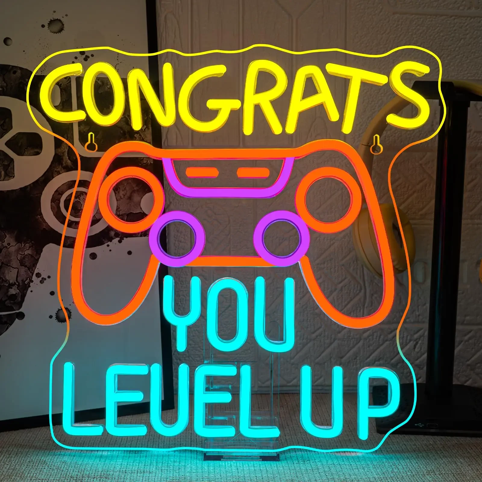 Игровая консоль, неоновые вывески для декора стен, игровая комната, декор в виде пещеры, вечерние, отличный подарок для любителей игр
Игровая консоль, неоновые вывески для декора стен, игровая комната, декор в виде пещеры, вечерние, отличный подарок для любителей игр