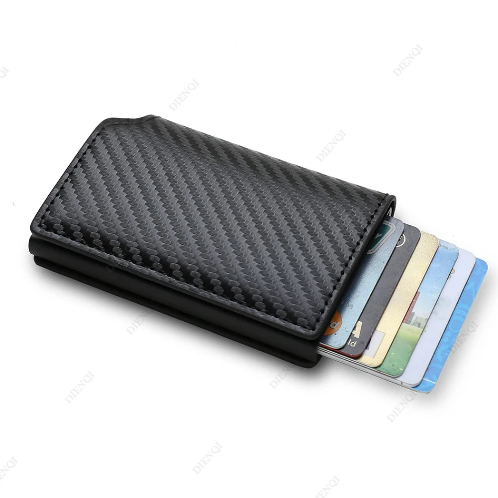 Anti Rfid Carbon Fiber ID Credit Card Holder Men Wallets Mini Automatic Pop up Bank Cardholder Case Minimalist Vallet Choice
Anti Rfid Carbon Fiber ID Credit Card Holder Men Wallets Mini Automatic Pop up Bank Cardholder Case Minimalist Vallet Choice