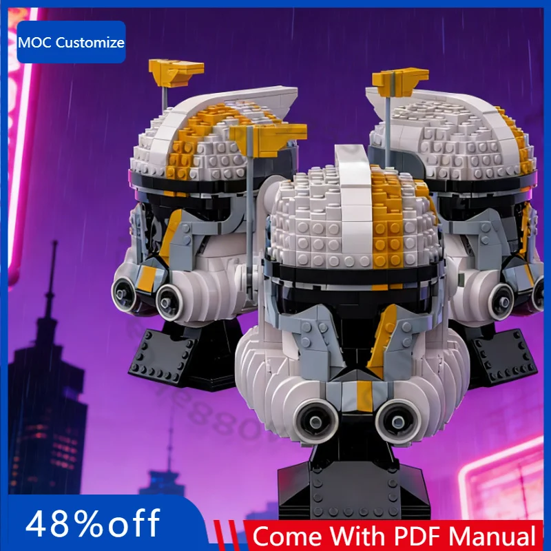 Набор для сборки шлема рыцаря 917 деталей, модульный конструктор Arc Blitz MOC, популярная простая игрушка для мальчиков, подарок на Рождество
Набор для сборки шлема рыцаря 917 деталей, модульный конструктор Arc Blitz MOC, популярная простая игрушка для мальчиков, подарок на Рождество