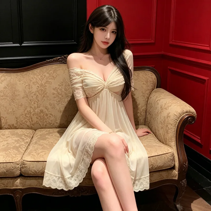 Sexy Sleepwear Women's Silk Lace Sleepwear Sleepwear Hot and Romantic New Women's Summer Sleep Discount Top 2026 Summer New Nigh
Sexy Sleepwear Women's Silk Lace Sleepwear Sleepwear Hot and Romantic New Women's Summer Sleep Discount Top 2026 Summer New Nigh
