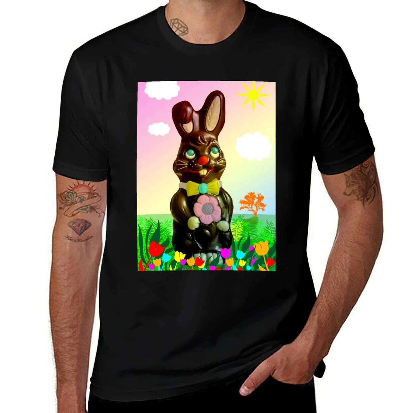chocolate rabbit T-Shirt Casual Street Style Short Sleeve Tee
chocolate rabbit T-Shirt Casual Street Style Short Sleeve Tee