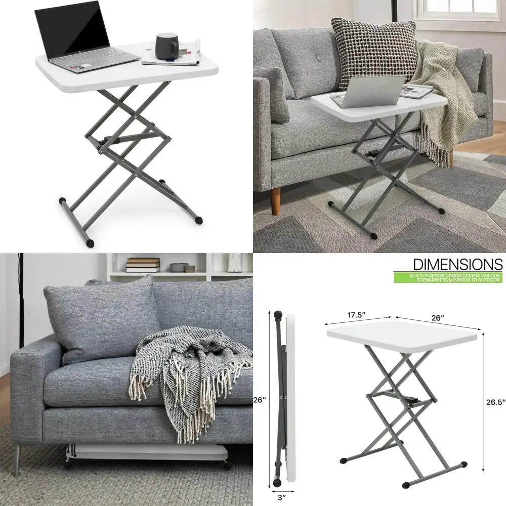 Двухуровневый портативный столик-подставка для телевизора с регулируемой высотой для еды, ноутбуков, закусок и кофе
Двухуровневый портативный столик-подставка для телевизора с регулируемой высотой для еды, ноутбуков, закусок и кофе