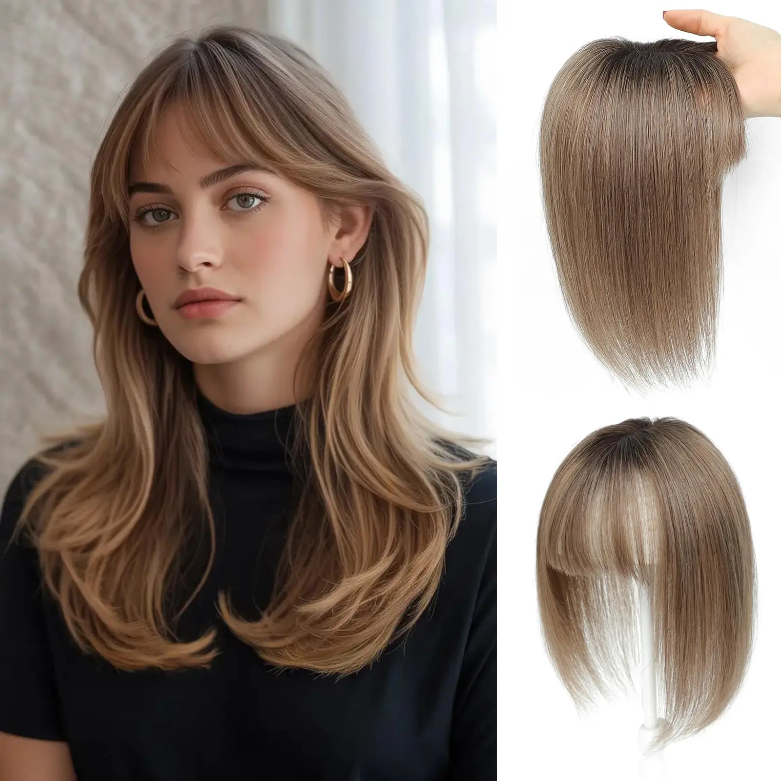 100% Human Hair Women Topper 12x13cm 25cm Straight Machine Made Clips Hair Wig #4 #8 Natural Daily Wholesale
100% Human Hair Women Topper 12x13cm 25cm Straight Machine Made Clips Hair Wig #4 #8 Natural Daily Wholesale