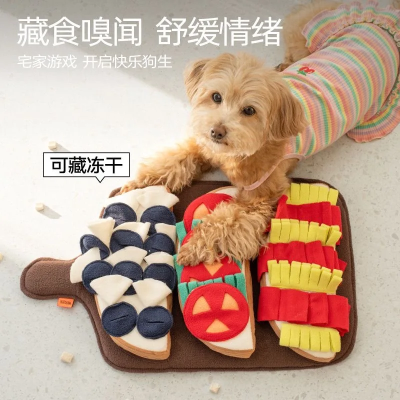 Dog Sniffing Mat Hidden Food Sniffing Blanket Washable Anti-Slip Household Foraging Pad Interactive Pet Sniffing Feeding Mat
Dog Sniffing Mat Hidden Food Sniffing Blanket Washable Anti-Slip Household Foraging Pad Interactive Pet Sniffing Feeding Mat