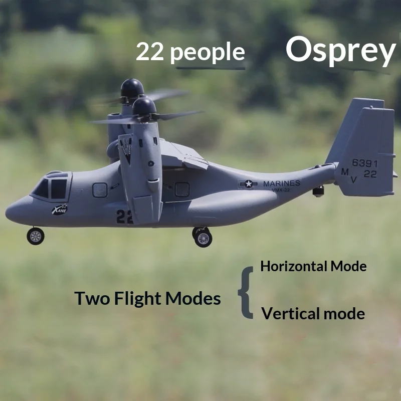 New Fish Eagle V22 Vertical Takeoff and Landing Remote Control Aircraft Variable Wing Model Fixed Wing Model Toy Airplane
New Fish Eagle V22 Vertical Takeoff and Landing Remote Control Aircraft Variable Wing Model Fixed Wing Model Toy Airplane
