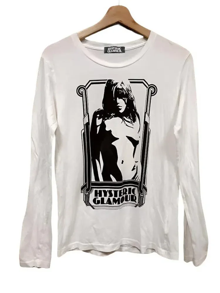 Hysteric glamour retro border portrait white long sleeve t-shirt
Hysteric glamour retro border portrait white long sleeve t-shirt
