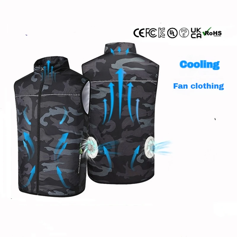Japanese and Korean summer sleeveless vest with fan outdoor cooling fishing heatstroke prevention air-conditioned suit
Japanese and Korean summer sleeveless vest with fan outdoor cooling fishing heatstroke prevention air-conditioned suit