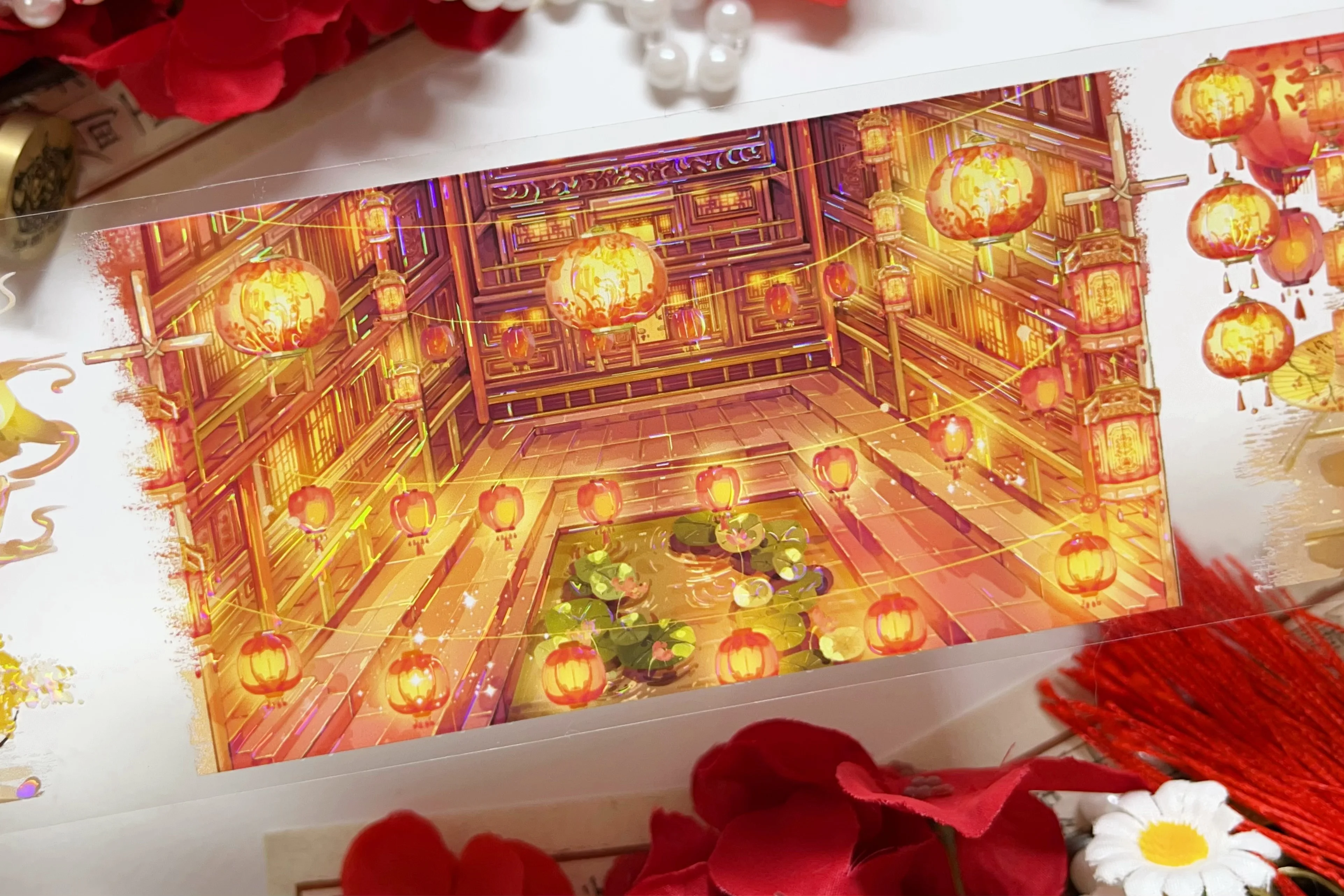 Flourishing Daming Night Market Shiny Shell PET Tapes Craft Supplies DIY Scrapbooking Card Making Decor Plan Sticker
Flourishing Daming Night Market Shiny Shell PET Tapes Craft Supplies DIY Scrapbooking Card Making Decor Plan Sticker