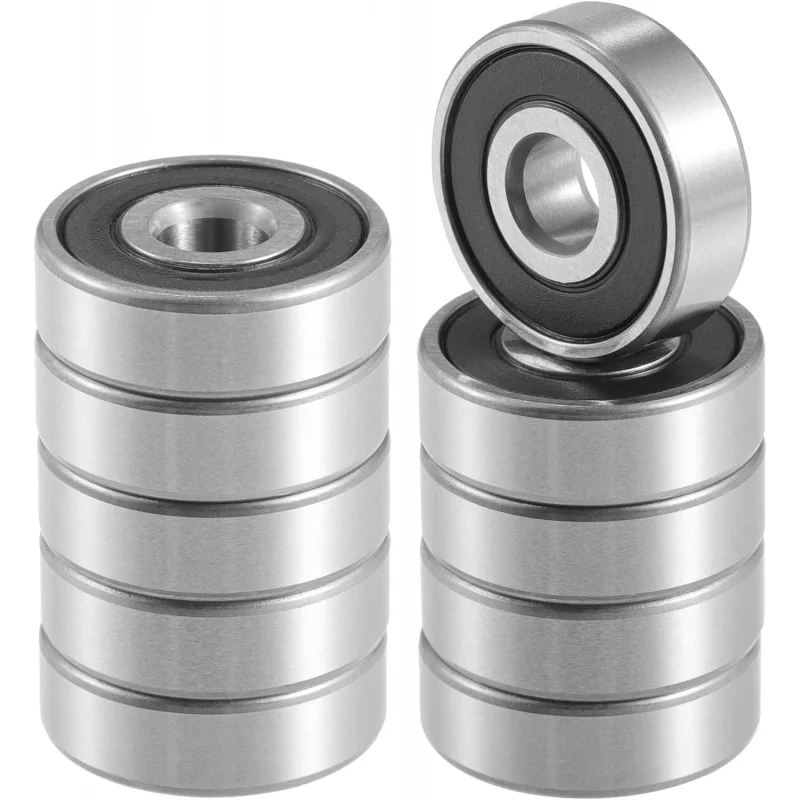 6x19x6mm Double Rubber Seal 626-2RS Single Row Deep Groove Ball Bearings Silver Tone - Pack of 10
6x19x6mm Double Rubber Seal 626-2RS Single Row Deep Groove Ball Bearings Silver Tone - Pack of 10