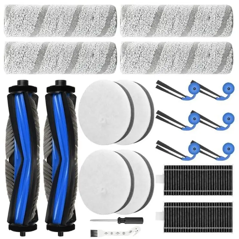 A006-Комплект аксессуаров (20 шт.): основная боковая щетка, ролик, губка для мытья, HEPA-фильтры для Ecovacs Deebot X11 Omnicyclone
A006-Комплект аксессуаров (20 шт.): основная боковая щетка, ролик, губка для мытья, HEPA-фильтры для Ecovacs Deebot X11 Omnicyclone