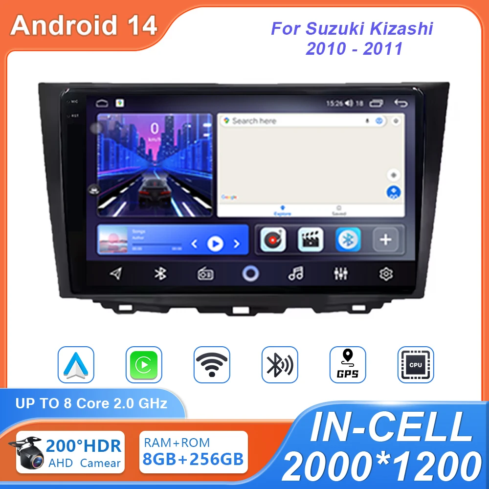 Автомобильный радиоприемник Android14 для Suzuki Kizashi 2010-2011, android auto, беспроводной автомобильный воспроизведение, мультимедийный видеоплеер, без 2din DVD 5G Wi-Fi BT
Автомобильный радиоприемник Android14 для Suzuki Kizashi 2010-2011, android auto, беспроводной автомобильный воспроизведение, мультимедийный видеоплеер, без 2din DVD 5G Wi-Fi BT